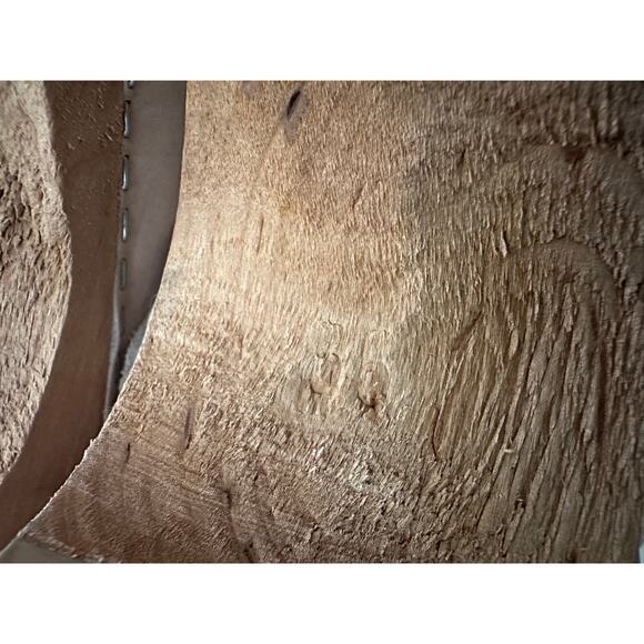 Mia Alma Classic Clogs Wooden Platform Oatmeal Leather sz 36 - Picture 13 of 16